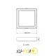 چراغ روکار 20×20 مربع زمرد DZ62 آلتون